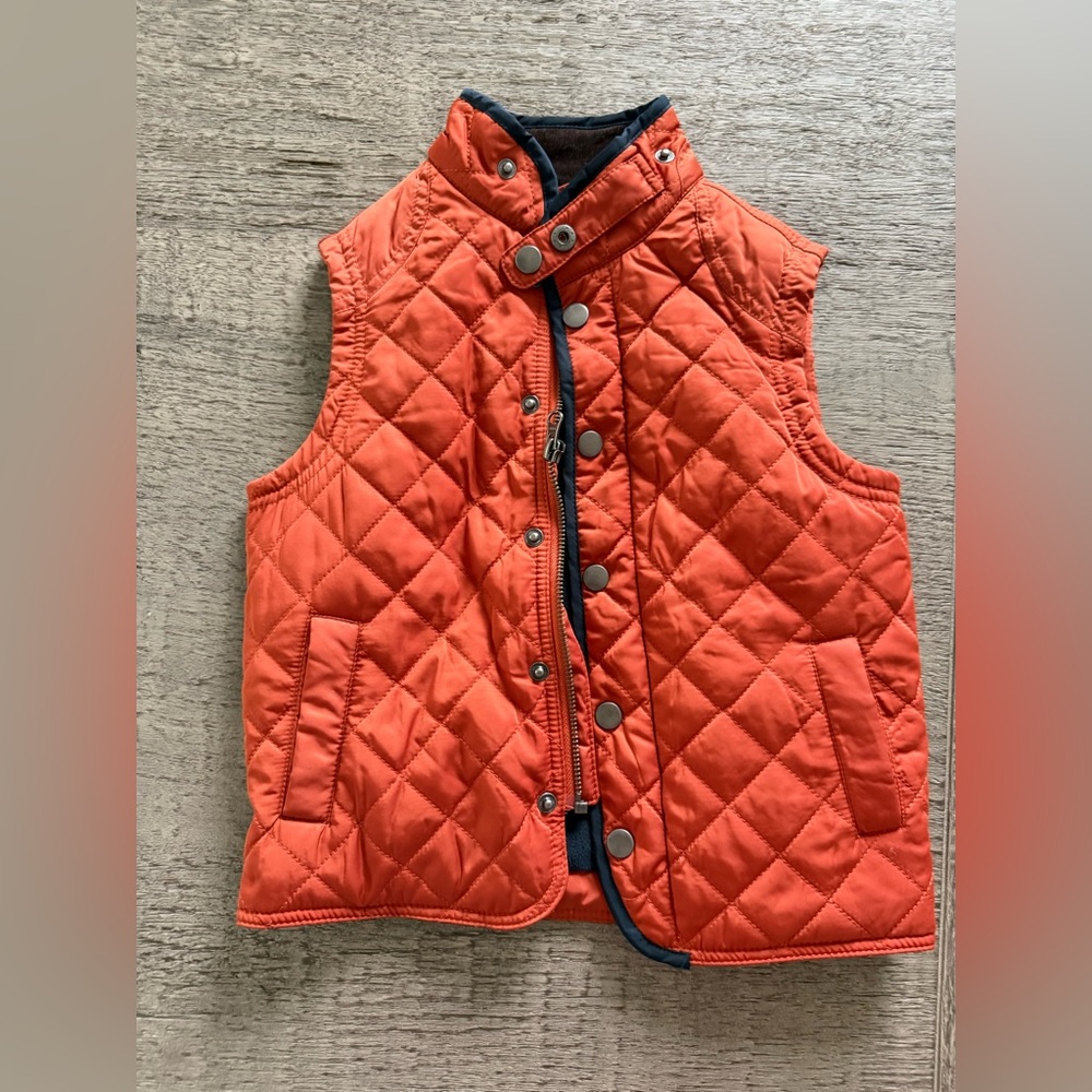 Class Club Orange Quilted Vest